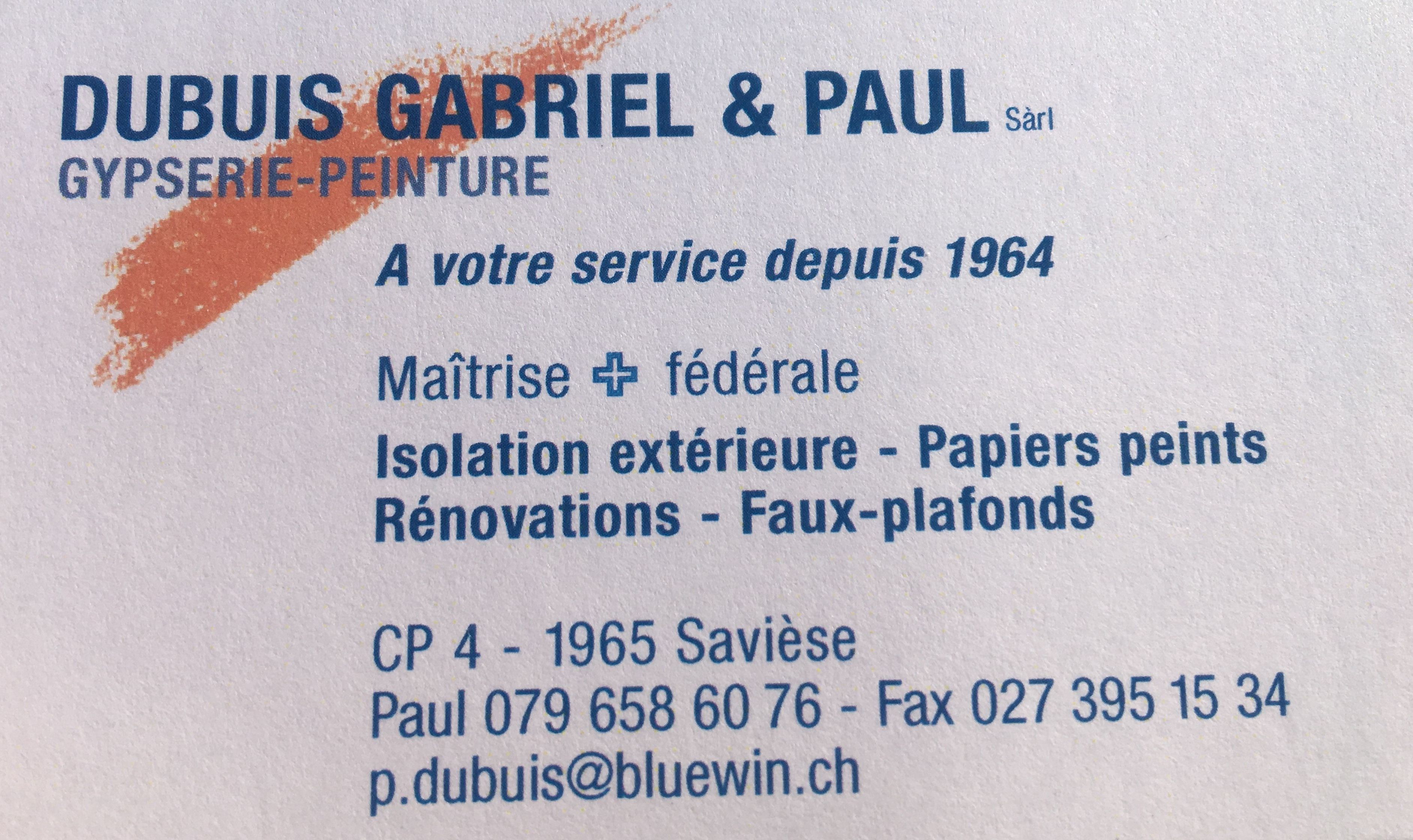 logo - Dubuis Gabriel & Paul sàrl